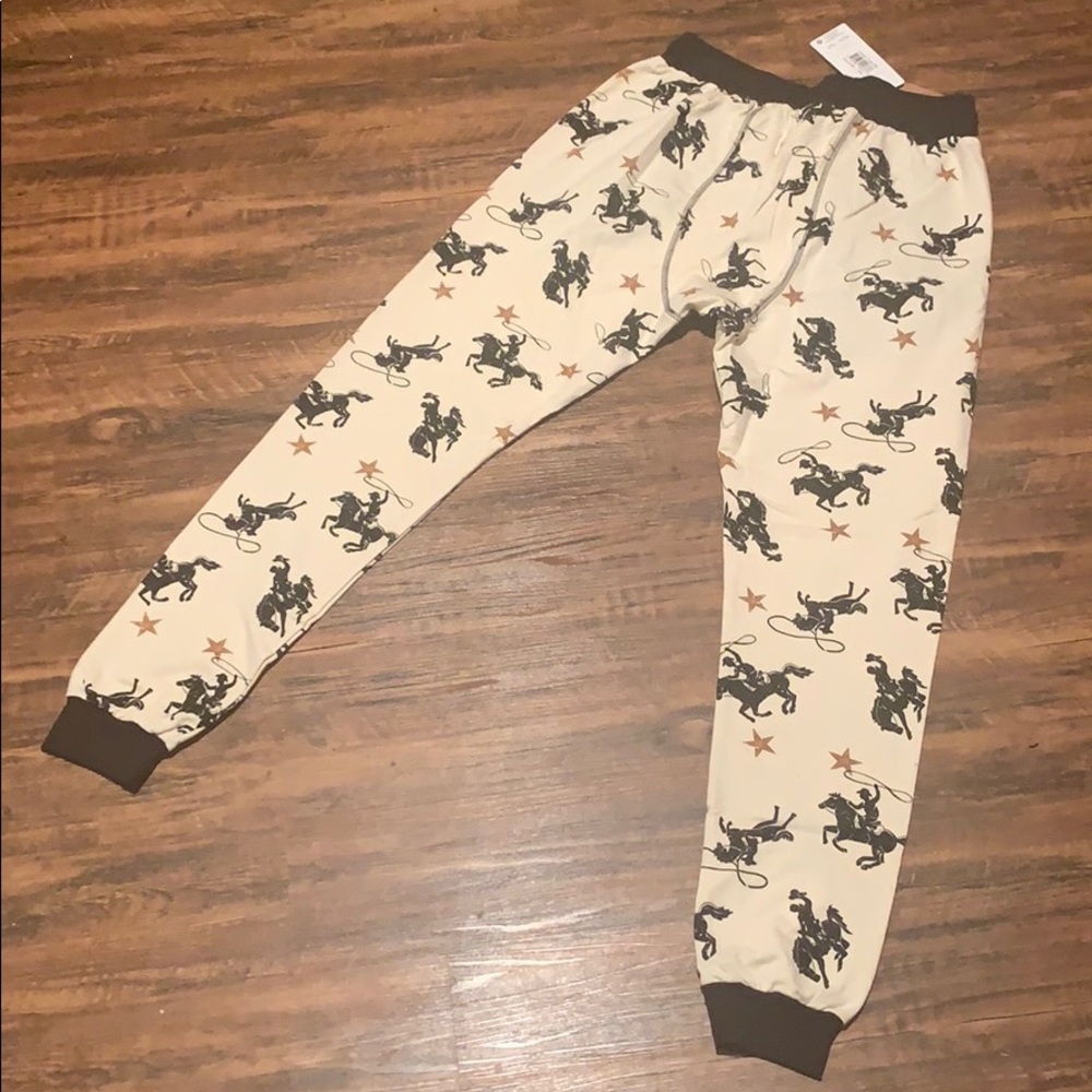 NWT Cowboy Long John Style Pajama Pants Size - Picture 4 of 4